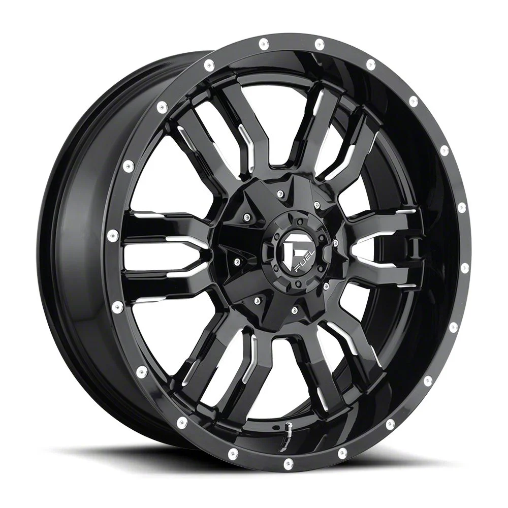Fuel Wheels Sledge Gloss Black Milled 6-Lug Wheel; 24x14; -75mm Offset (14-18 Sierra 1500)