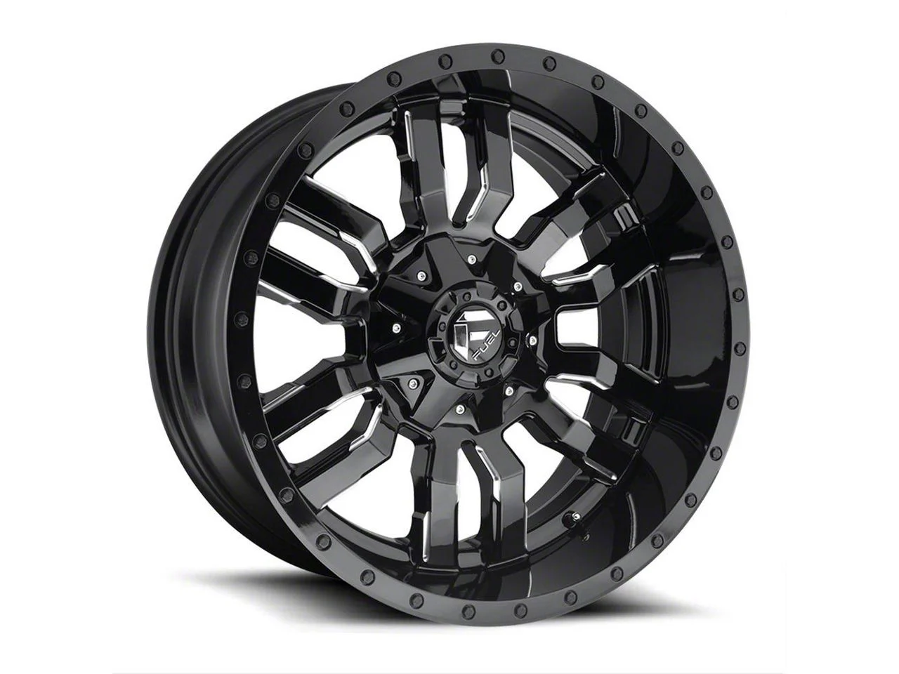 Fuel Wheels Sledge Gloss Black Milled 6-Lug Wheel; 24x14; -75mm Offset (04-08 F-150)