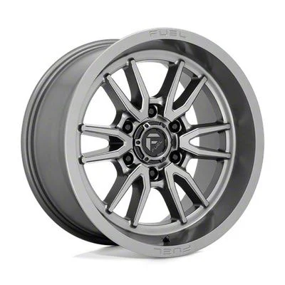 Fuel Wheels Clash Gunmetal 6-Lug Wheel; 17x9; -12mm Offset (21-26 Tahoe)