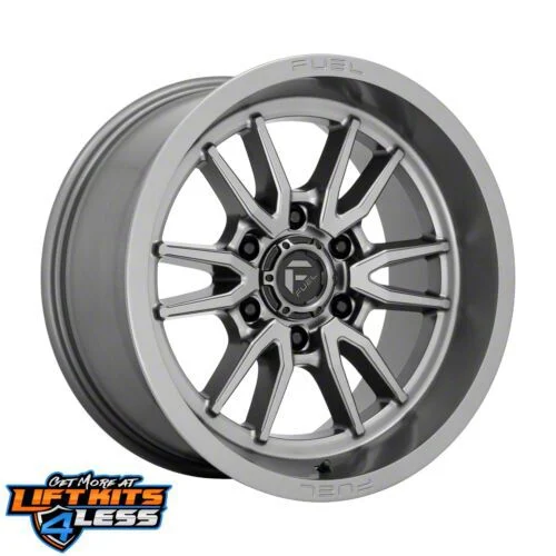 Fuel Wheels Clash Gunmetal 6-Lug Wheel; 17x9; 1mm Offset (21-26 Tahoe)
