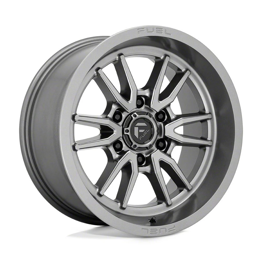Fuel Wheels Clash Gunmetal 6-Lug Wheel; 18x9; -12mm Offset (21-26 Tahoe)