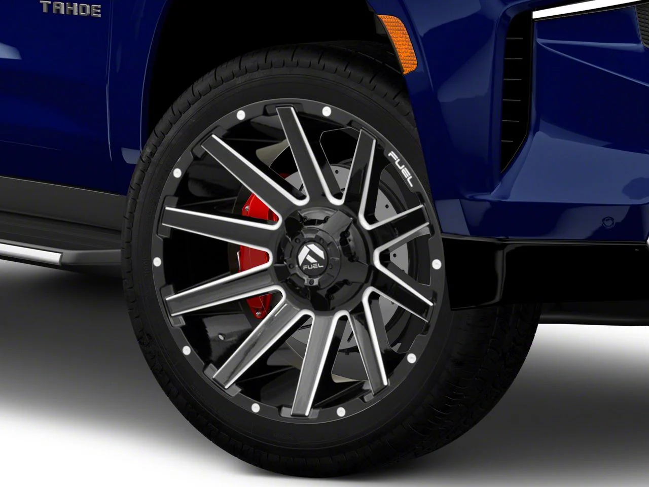Fuel Wheels Contra Gloss Black Milled 6-Lug Wheel; 22x10; -19mm Offset (21-26 Tahoe)