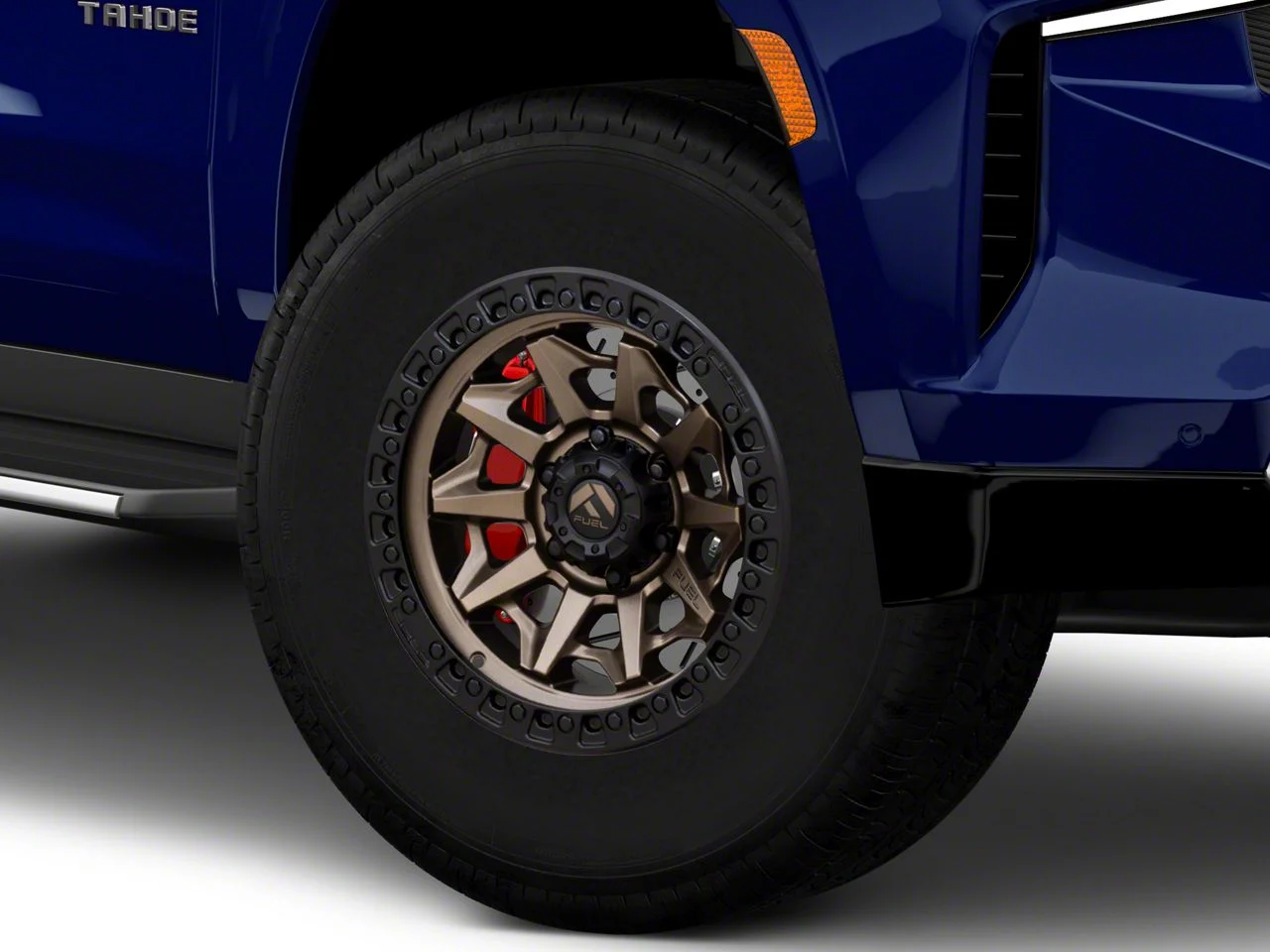 Fuel Wheels Covert Matte Bronze with Black Bead Ring 6-Lug Wheel; 17x9; -12mm Offset (21-26 Tahoe)