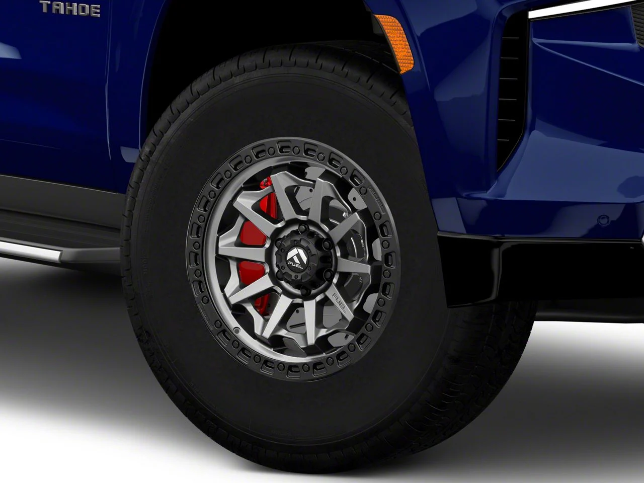 Fuel Wheels Covert Matte Gunmetal with Black Bead Ring 6-Lug Wheel; 17x8.5; 0mm Offset (21-26 Tahoe)