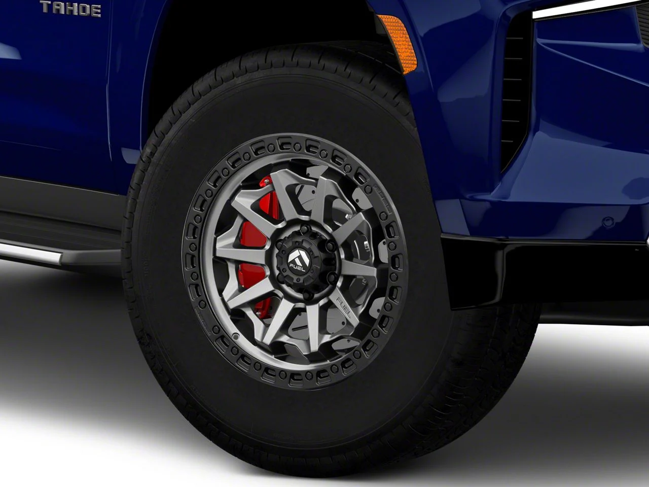 Fuel Wheels Covert Matte Gunmetal with Black Bead Ring 6-Lug Wheel; 18x9; 1mm Offset (21-26 Tahoe)