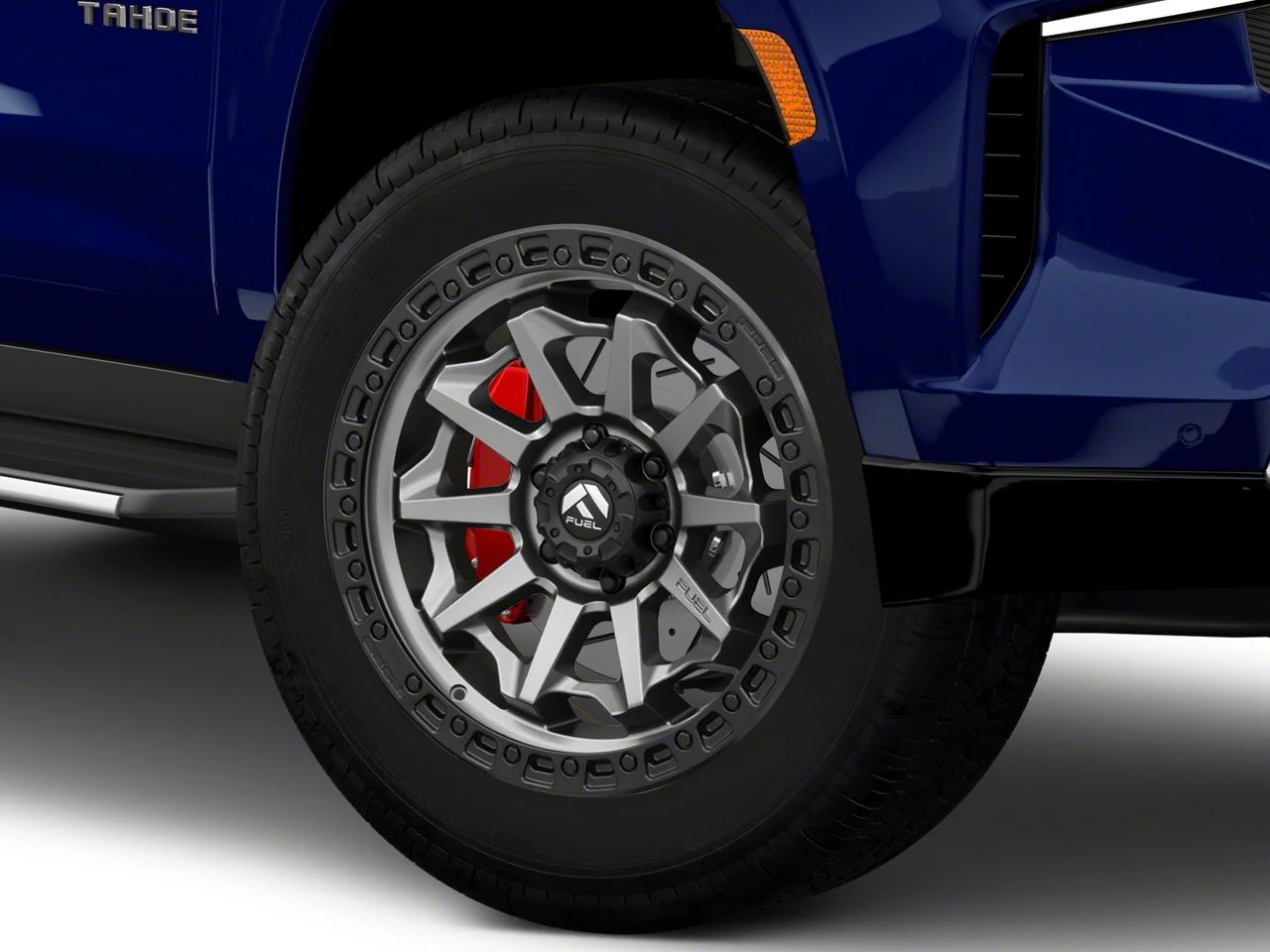 Fuel Wheels Covert Matte Gunmetal with Black Bead Ring 6-Lug Wheel; 20x10; -18mm Offset (21-26 Tahoe)