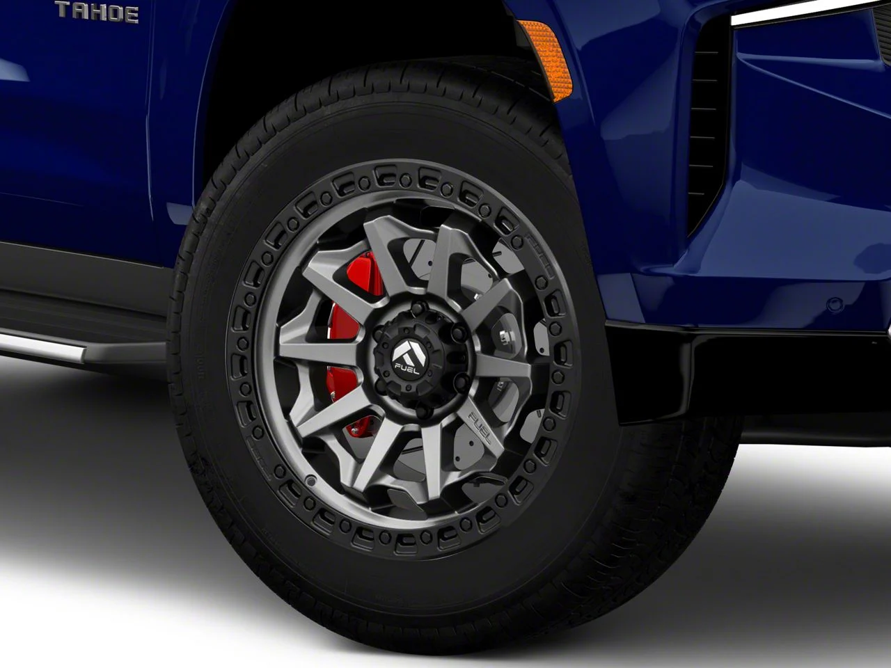Fuel Wheels Covert Matte Gunmetal with Black Bead Ring 6-Lug Wheel; 20x9; 20mm Offset (21-26 Tahoe)