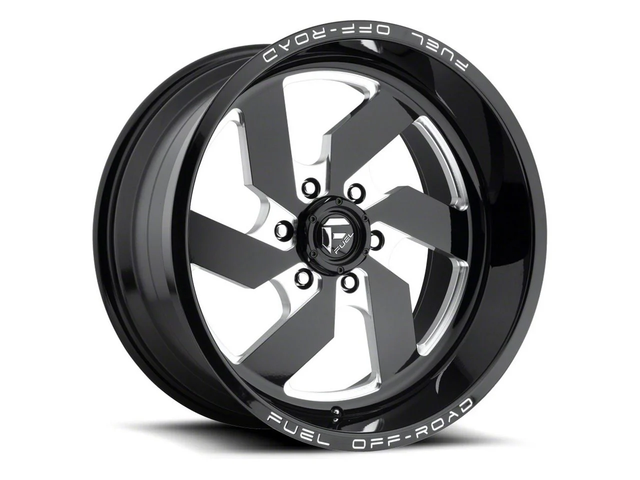 Fuel Wheels Turbo Gloss Black Milled 6-Lug Wheel; 20x10; -18mm Offset (04-08 F-150)