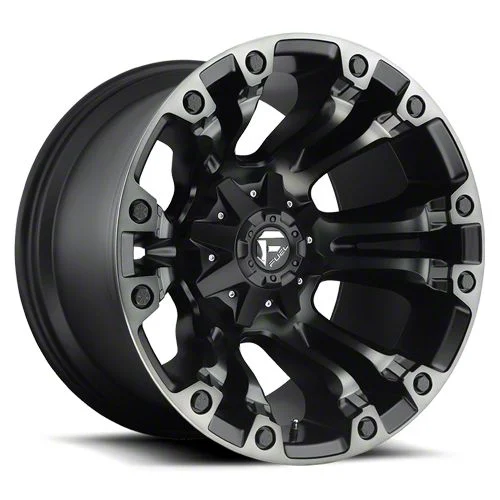 Fuel Wheels Vapor Matte Black Machined 6-Lug Wheel; 20x12; -44mm Offset (14-18 Sierra 1500)