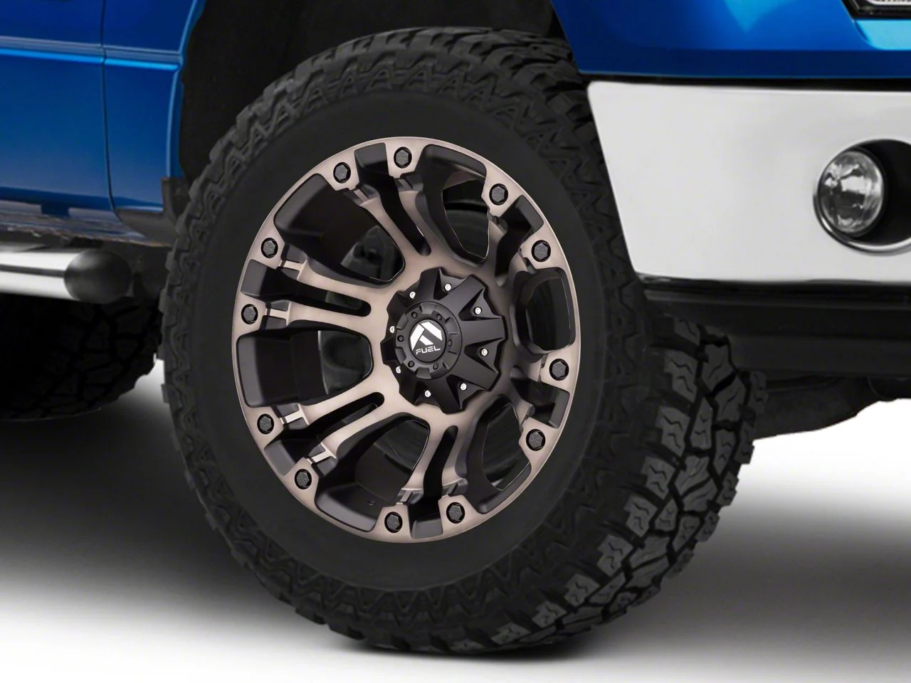 Fuel Wheels Vapor Matte Black Machined 6-Lug Wheel; 20x10; -18mm Offset (09-14 F-150)