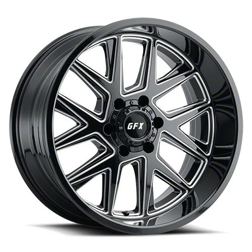 G-FX TM6 Gloss Black Milled 6-Lug Wheel; 20x10; -24mm Offset (07-14 Yukon)