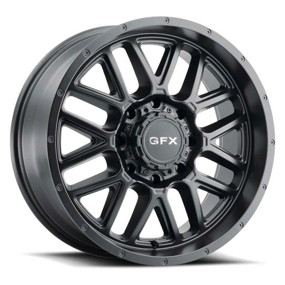 G-FX TM-5 Matte Black 8-Lug Wheel; 20x9; 12mm Offset (17-22 F-250 Super Duty)