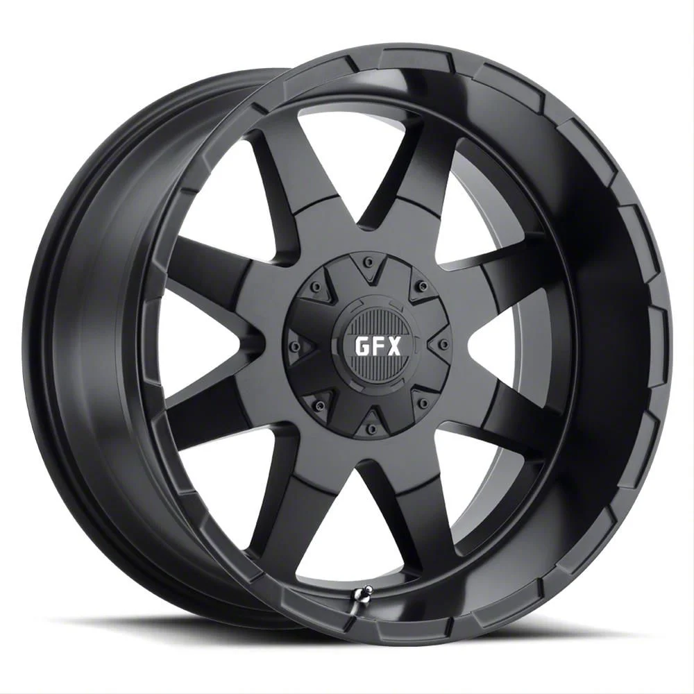 G-FX TR-12 Matte Black 8-Lug Wheel; 20x10; -24mm Offset (17-22 F-250 Super Duty)