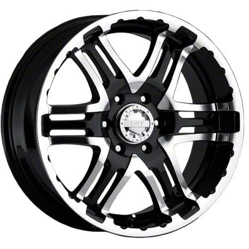Gear Off-Road Double Pump Gloss Black Machined 6-Lug Wheel; 20x9; 30mm Offset (15-20 Tahoe)