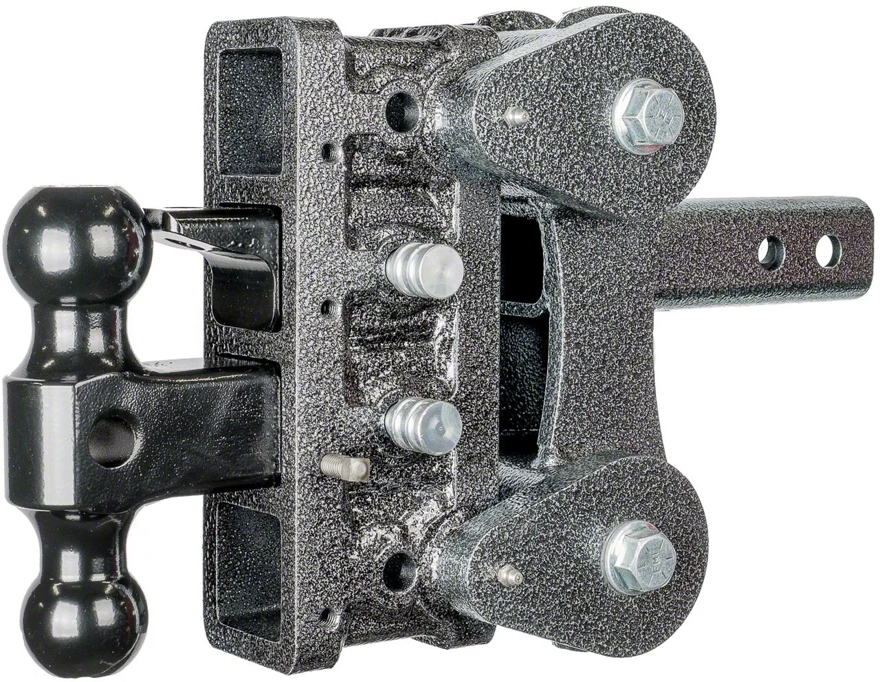Gen-Y Hitch The BOSS Torsion-Flex 10K Adjustable 2-Inch Receiver Hitch Dual-Ball Mount with Pintle Lock; 5-Inch Drop (Universal; Some Adaptation May Be Required)