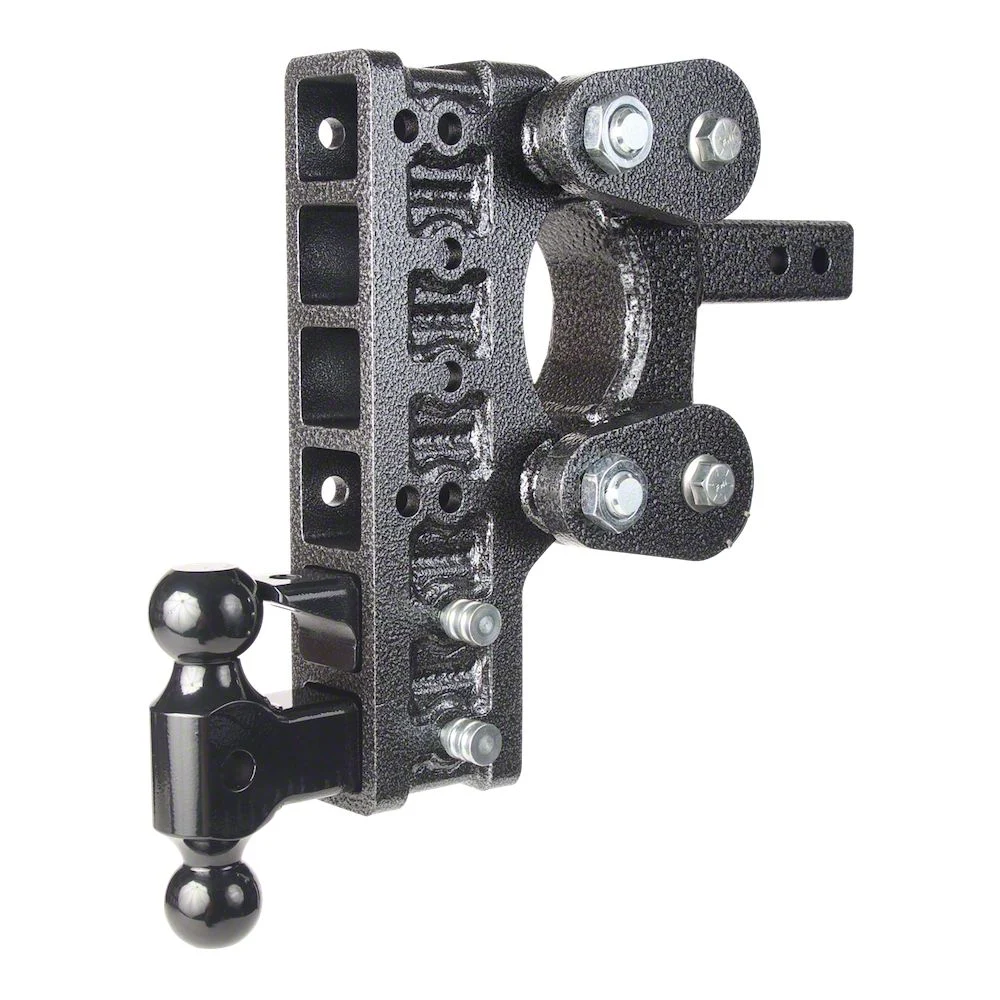 Gen-Y Hitch The BOSS Torsion-Flex 16K Adjustable 2-Inch Receiver Hitch Dual-Ball Mount with Pintle Lock; 10-Inch Drop (Universal; Some Adaptation May Be Required)