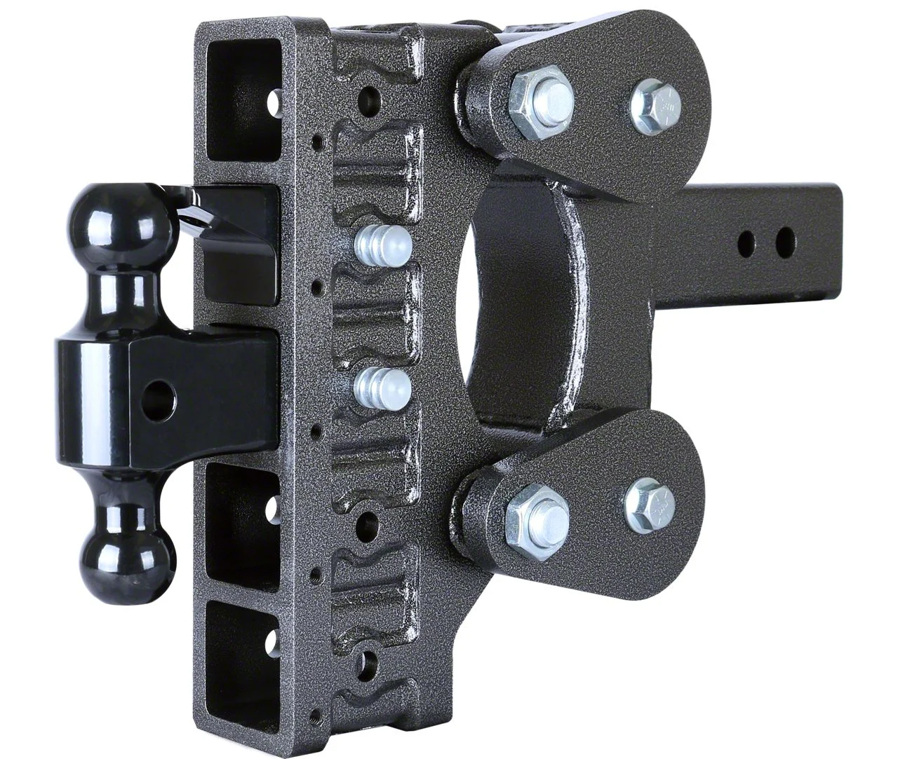 Gen-Y Hitch The BOSS Torsion-Flex 21K Adjustable 3-Inch Receiver Hitch Dual-Ball Mount with Pintle Kit; 9-Inch Drop (Universal; Some Adaptation May Be Required)