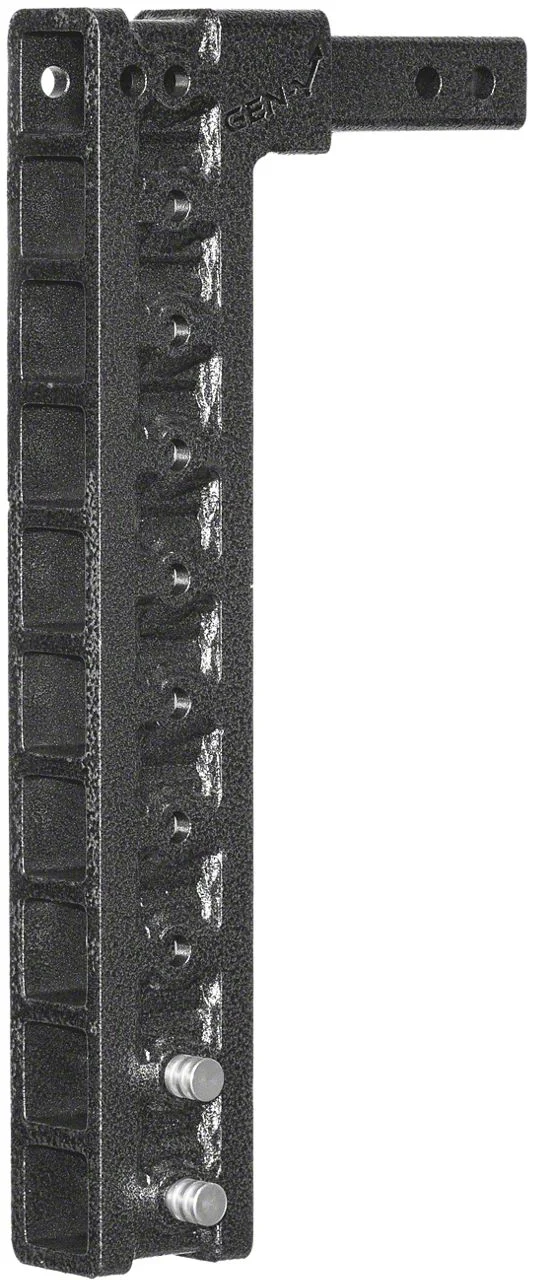 Gen-Y Hitch Mega-Duty 10K Adjustable 2-Inch Receiver Hitch Shank with Stabilizer Bars; 22.50-Inch Drop (Universal; Some Adaptation May Be Required)
