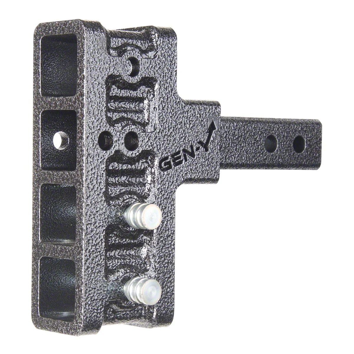 Gen-Y Hitch Mega-Duty 10K Adjustable 2-Inch Receiver Hitch Shank; 5-Inch Offset Drop (Universal; Some Adaptation May Be Required)