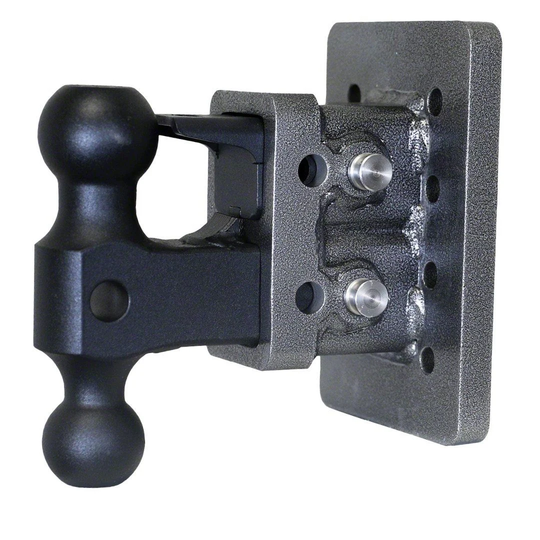 Gen-Y Hitch Mega-Duty Bolt-On 16K Adjustable 2-Inch Receiver Hitch Dual-Ball Mount with Pintle Lock; 2.50-Inch Drop (Universal; Some Adaptation May Be Required)