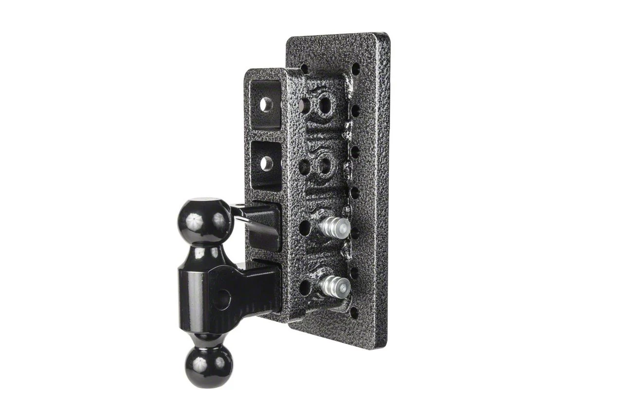 Gen-Y Hitch Mega-Duty Bolt-On 16K Adjustable 2-Inch Receiver Hitch Dual-Ball Mount with Pintle Lock; 7.50-Inch Drop (Universal; Some Adaptation May Be Required)