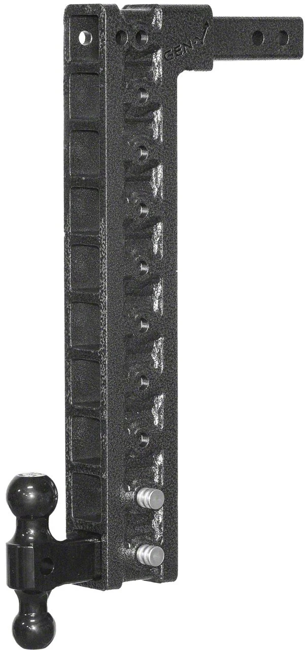 Gen-Y Hitch Mega-Duty 10K Adjustable 2-Inch Receiver Hitch Dual-Ball Mount with Stabilizer Bars; 22.50-Inch Drop (Universal; Some Adaptation May Be Required)