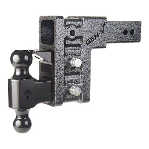 Gen-Y Hitch Mega-Duty 32K Adjustable 3-Inch Receiver Hitch Dual-Ball Mount with Pintle Lock; 6-Inch Drop (Universal; Some Adaptation May Be Required)