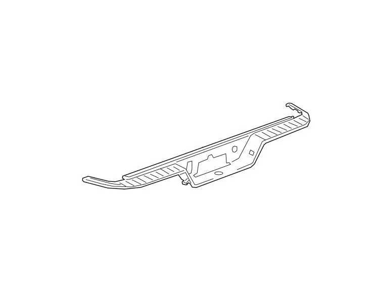 Bumper Step Pad; Rear; With Parking Sensors; Center (2020 Silverado 3500 HD)