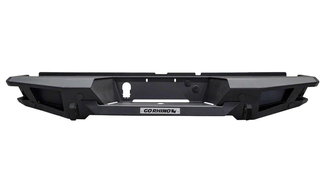 Go Rhino BR20 Rear Bumper; Textured Black (14-18 Sierra 1500)