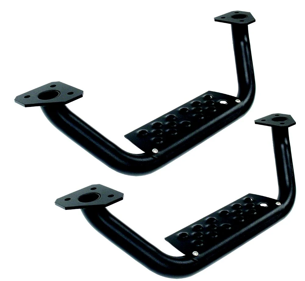 Go Rhino Drop Steps for Dominator D6 Side Steps Only; Textured Black (04-26 F-150 SuperCab, SuperCrew w/ Dominator D6 Side Steps)