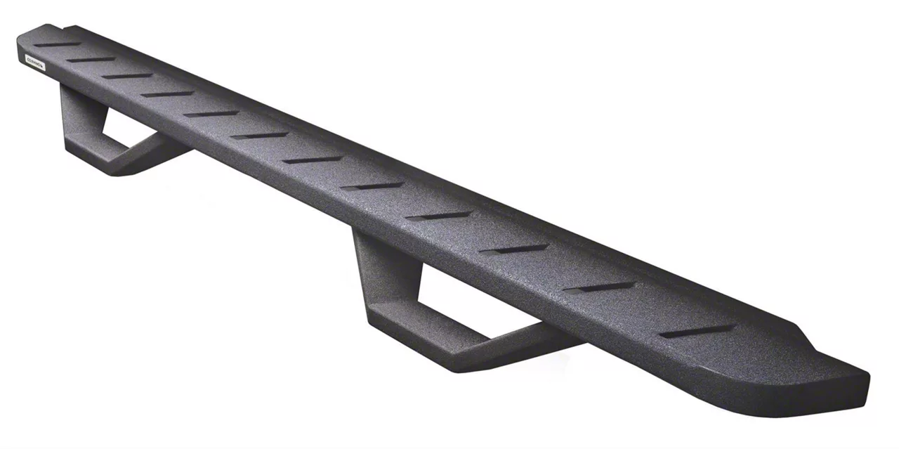 Go Rhino RB10 Running Boards with Drop Steps; Protective Bedliner Coating (15-26 F-150 SuperCrew)