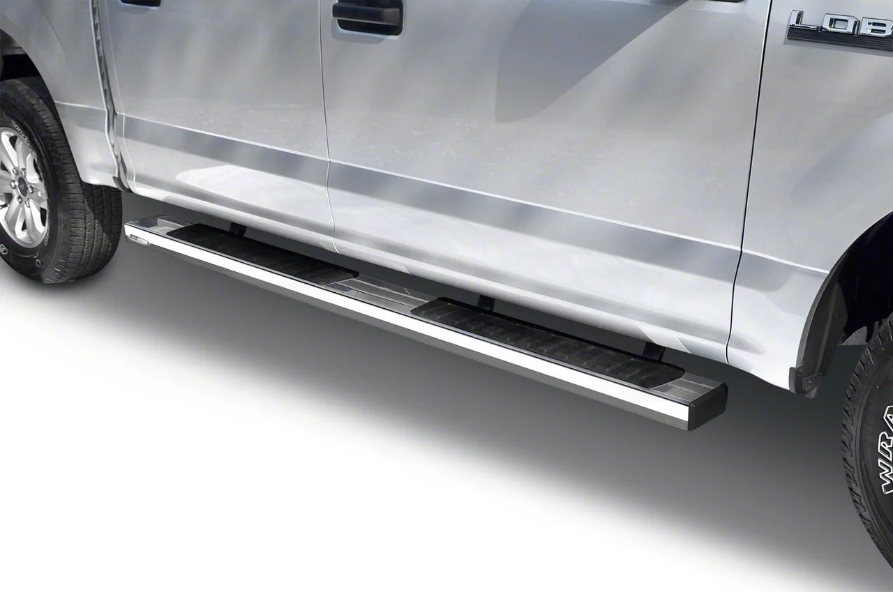 Go Rhino 6-Inch OE Xtreme II Side Step Bars; Polished (15-26 F-150 SuperCrew)