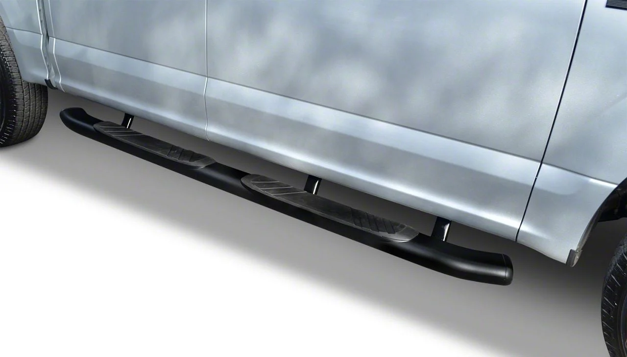 Go Rhino 5-Inch OE Xtreme Composite Side Step Bars; Black (15-26 F-150 SuperCrew)