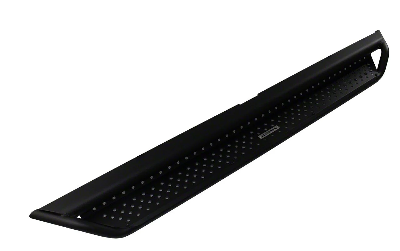 Go Rhino Dominator Xtreme D1 Side Step Bars; Textured Black (15-26 F-150 SuperCab)