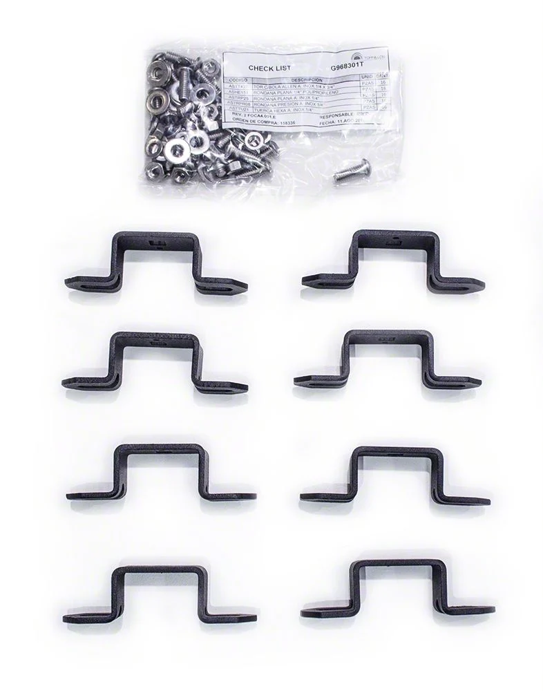 Go Rhino Sport Bar 2.0 Roll Bar 3-Inch Cube Light Mounting Brackets; Textured Black (15-26 F-150)