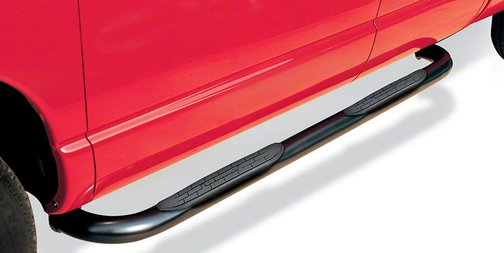 Go Rhino 3-Inch 4000 Series Cab Length Side Step Bars; Black (17-26 F-350 Super Duty SuperCrew)