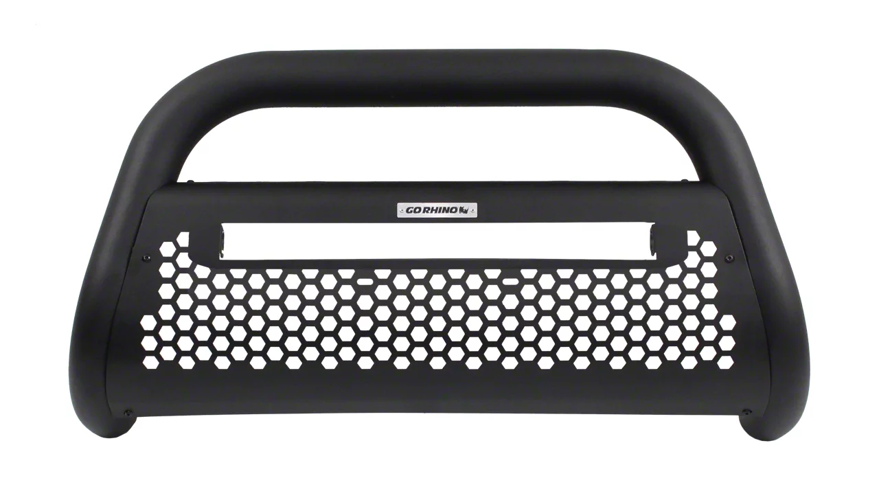 Go Rhino RC2 LR Bull Bar with 20-Inch LED Light Bar Mounting Brackets; Textured Black (02-05 RAM 1500)