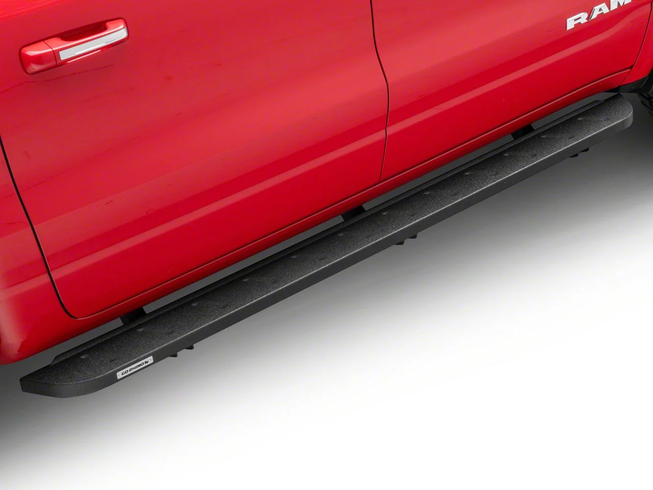Go Rhino RB10 Running Boards; Protective Bedliner Coating (19-26 RAM 1500 Crew Cab)