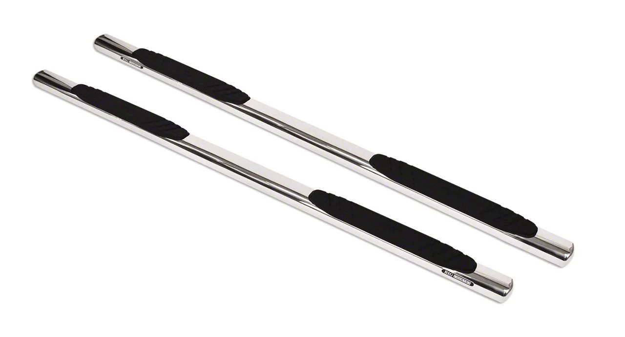 Go Rhino 4-Inch OE Xtreme Side Step Bars; Polished (19-26 RAM 1500 Crew Cab)