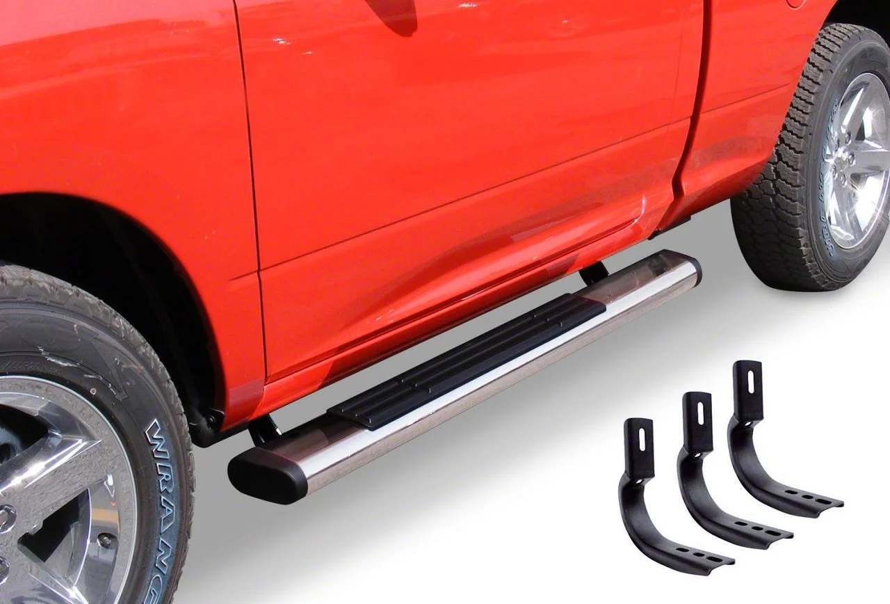 Go Rhino 6-Inch OE Xtreme Side Step Bars; Polished (10-26 RAM 3500 Regular Cab)
