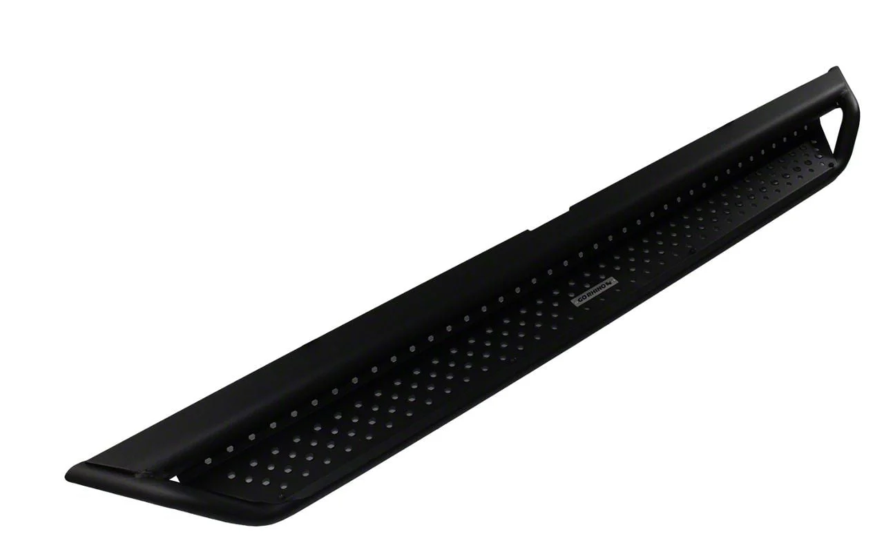 Go Rhino Dominator Xtreme D1 Side Step Bars; Textured Black (07-18 Sierra 1500 Extended/Double Cab)