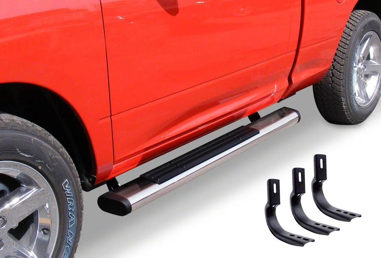 Go Rhino 6-Inch OE Xtreme Side Step Bars; Polished (07-19 Sierra 2500 HD Regular Cab)