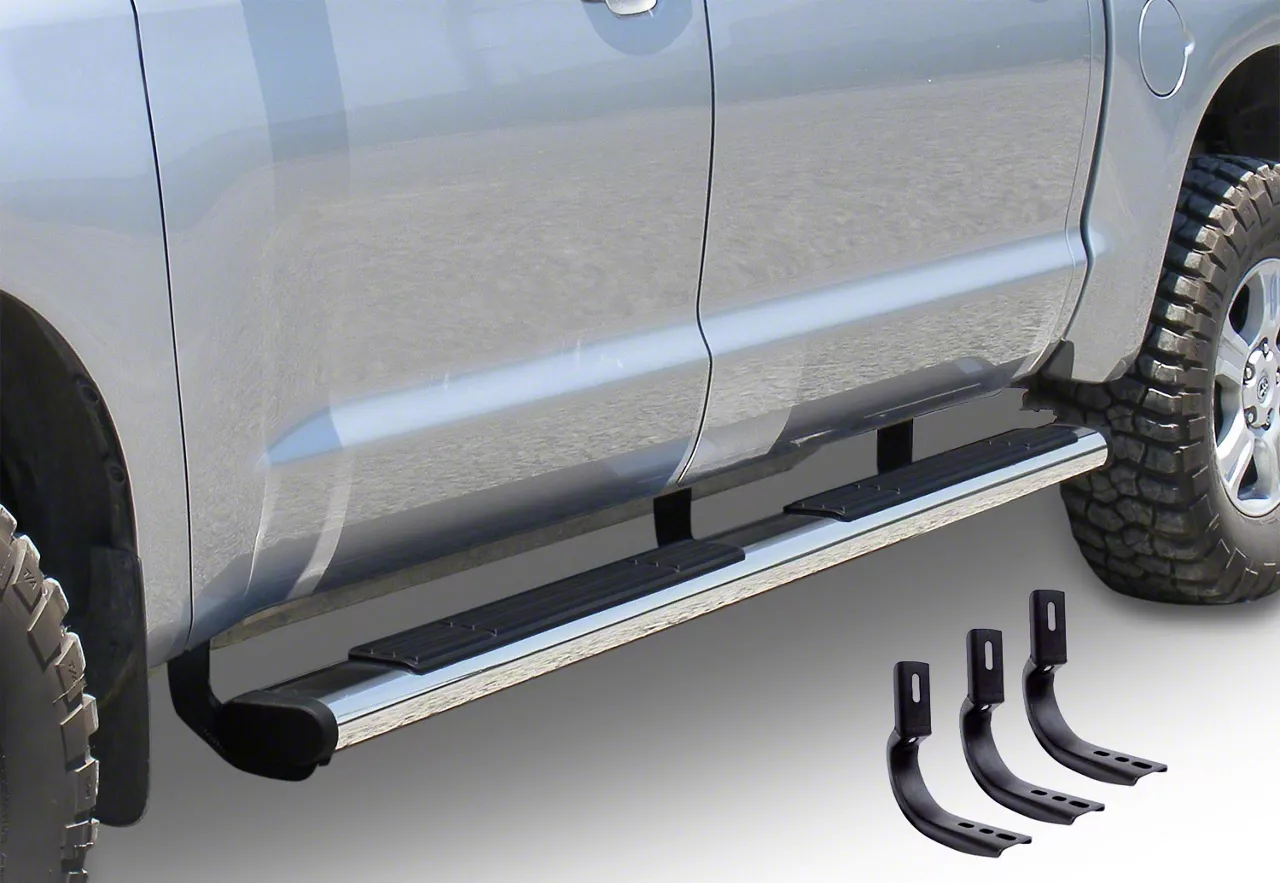 Go Rhino 6-Inch OE Xtreme Side Step Bars; Polished (07-10 Sierra 2500 HD Crew Cab)