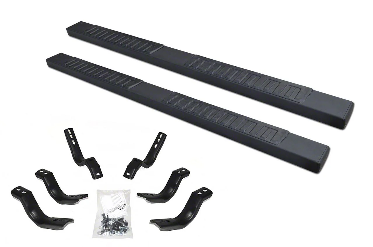 Go Rhino 6-Inch OE Xtreme II Side Step Bars; Textured Black (11-14 6.6L Duramax Sierra 2500 HD Crew Cab)