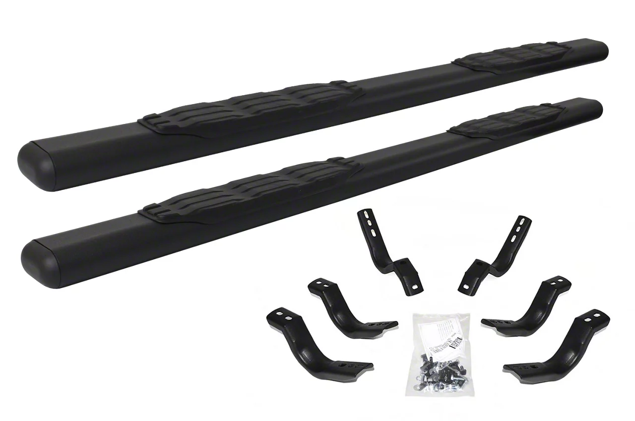 Go Rhino 5-Inch 1000 Series Side Step Bars; Textured Black (07-13 Silverado 1500 Extended Cab)