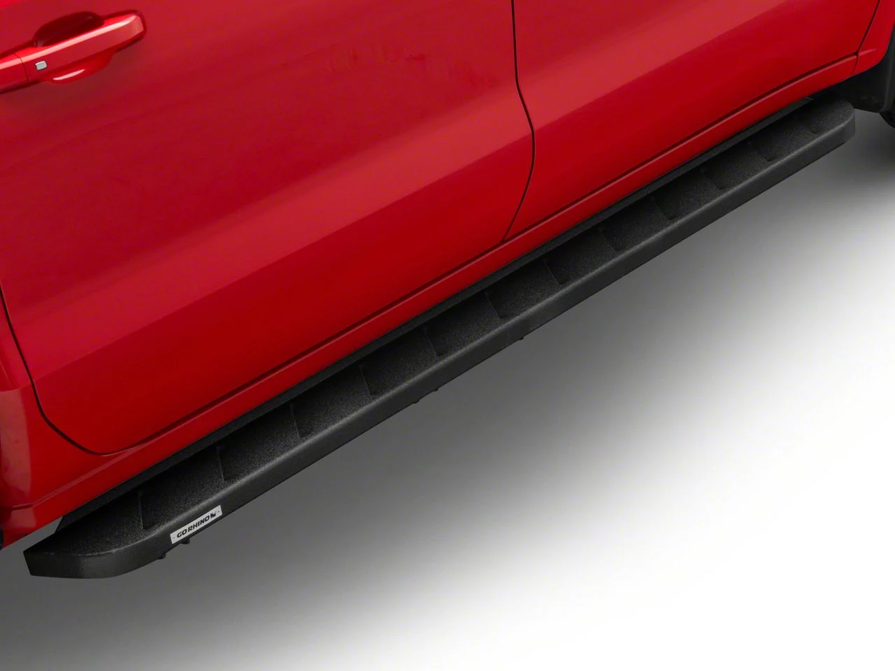 Go Rhino RB10 Running Boards; Protective Bedliner Coating (19-26 Silverado 1500 Crew Cab)