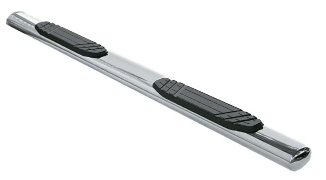 Go Rhino 4-Inch OE Xtreme Side Step Bars; Polished (07-13 Silverado 1500 Extended Cab)