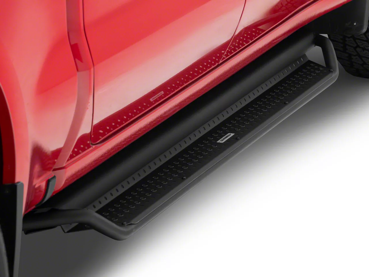 Go Rhino Dominator Xtreme D1 Side Step Bars; Textured Black (19-26 Silverado 1500 Crew Cab)