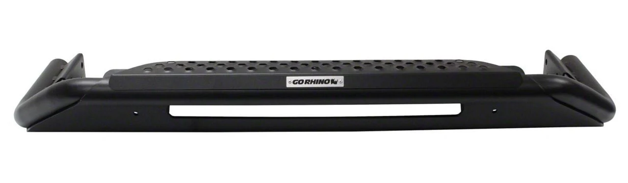 Go Rhino RC3 LR Skid Plate Bull Bar with 20-Inch LED Light Bar; Textured Black (15-19 Silverado 2500 HD w/o Driver Alert Package)