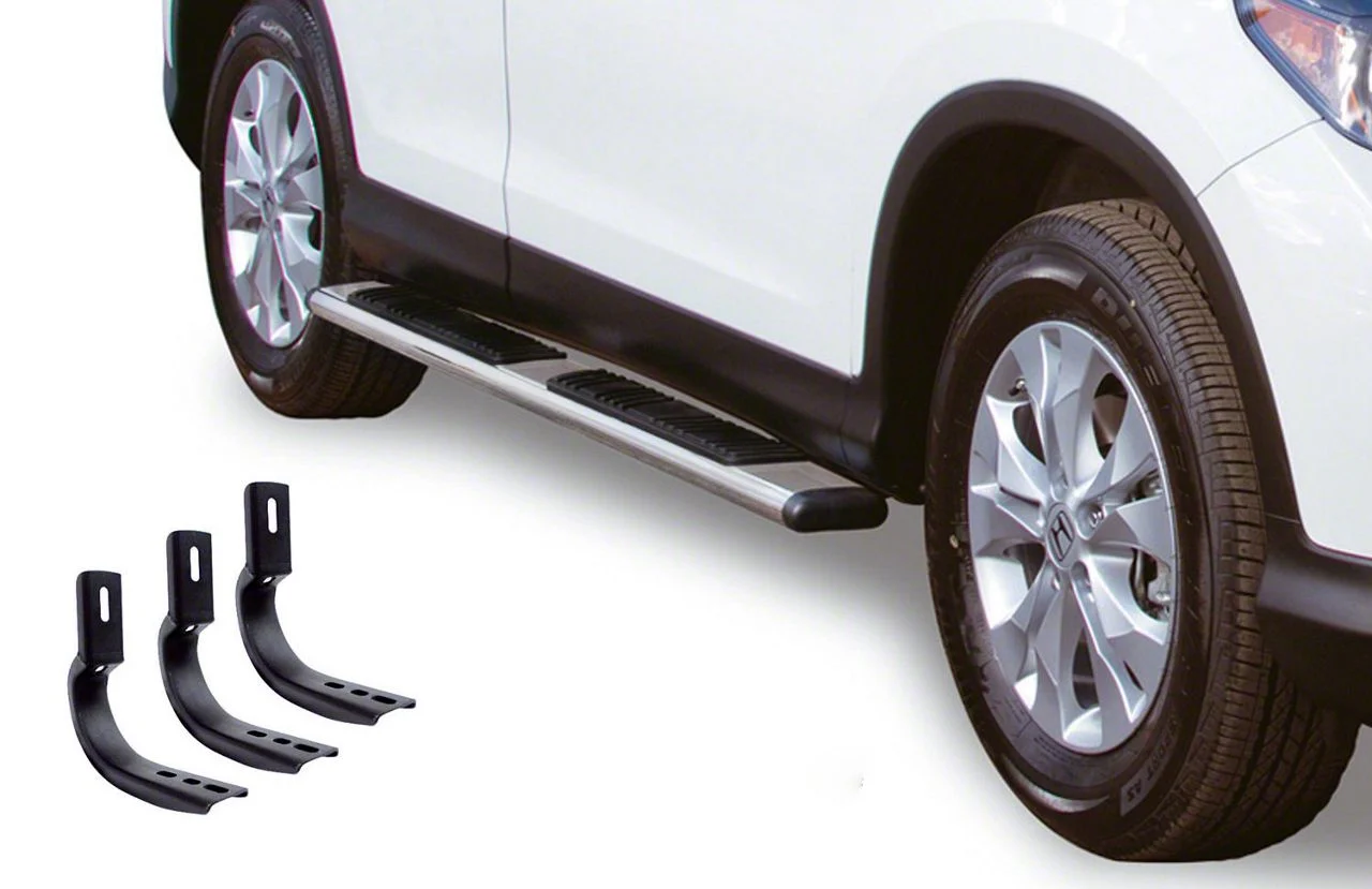 Go Rhino 5-Inch OE Xtreme Low Profile Side Step Bars; Polished (07-10 Silverado 2500 HD Extended Cab)